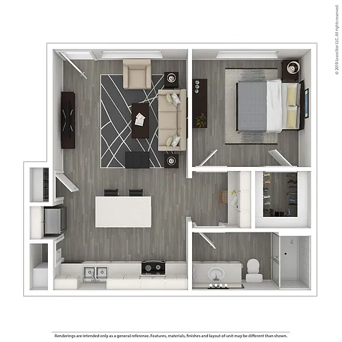 Floor plan 1 Bedroom
