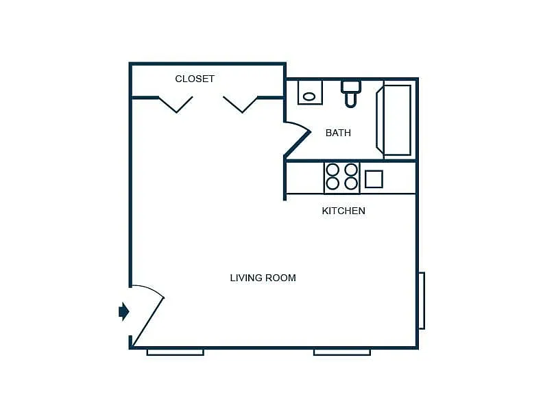 Floor plan Studio A
