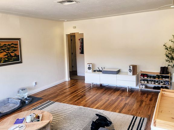 View of family room just inside front door.