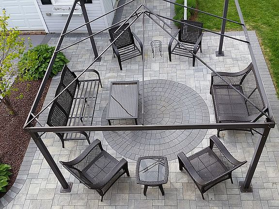 New paved patio