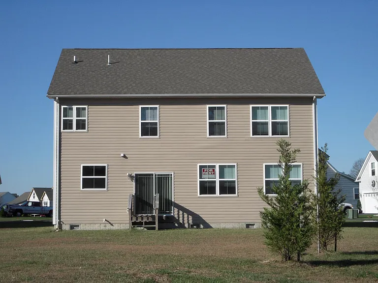 Rear of house, trees are taller now