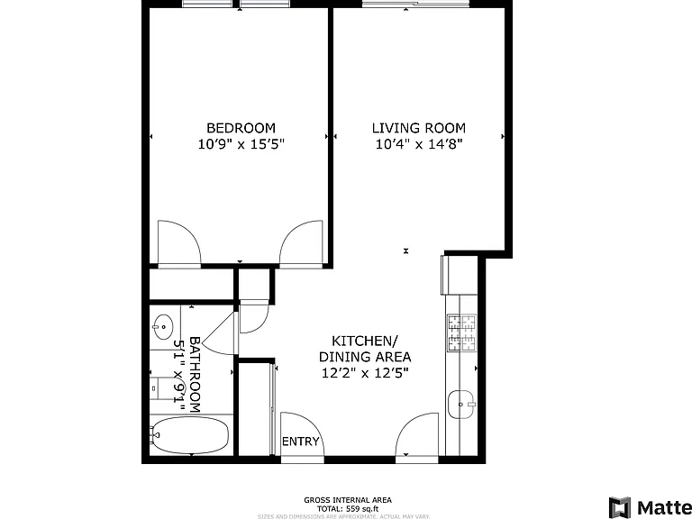 1 Bed 1 Bath 1 Bed 1 Bath
