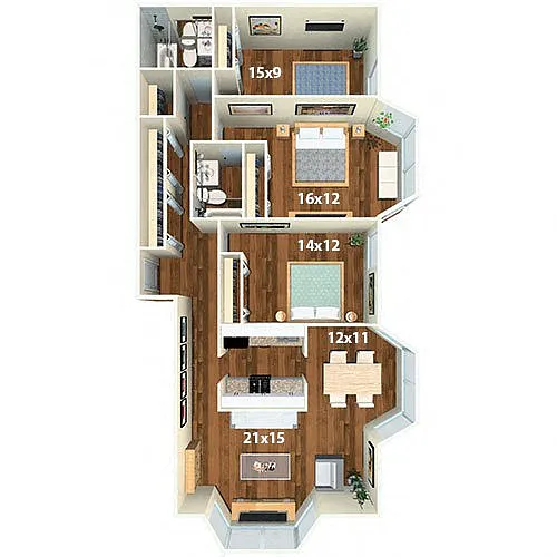 Floor plan Kennington