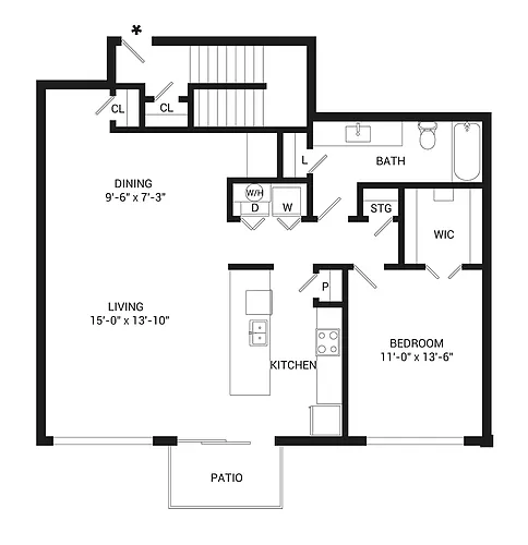 Floor plan Carmine Townhome