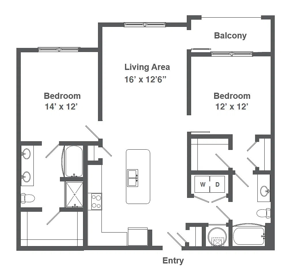 Floor plan B4-1204