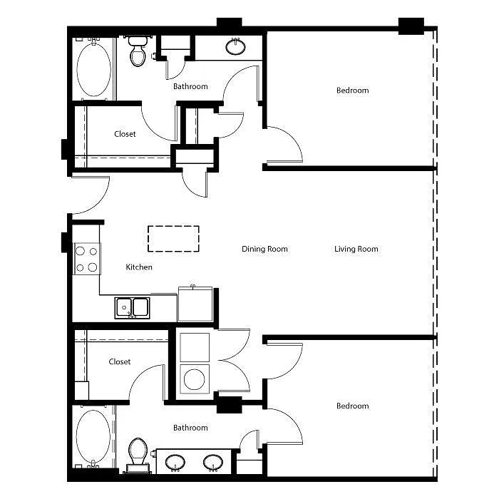 Floor plan B1E