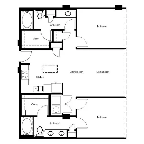 Floor plan B1E