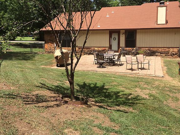 Large back patio