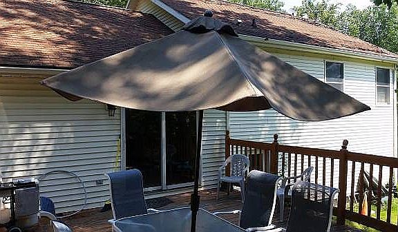 Private sunny oversize deck!
