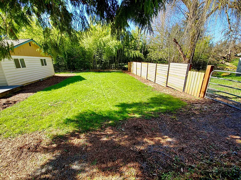 Private back yard.