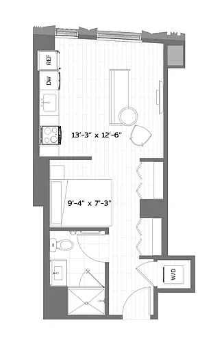 Floor plan Studio-T-S7