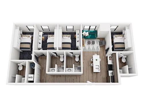Floor plan 4 BEDROOM, 4 BATH