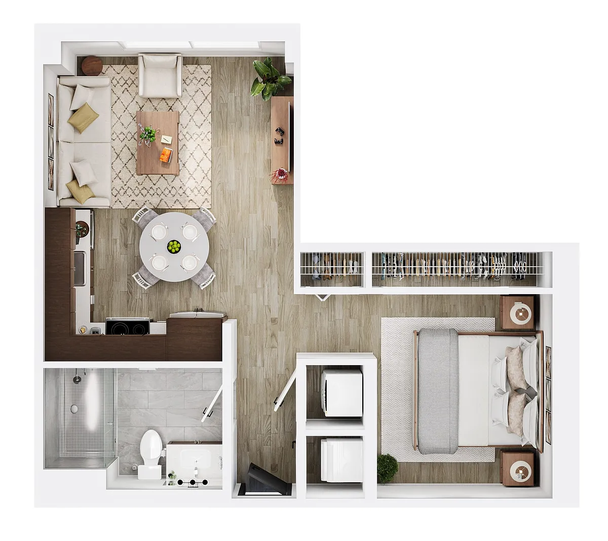 Floor plan Studio Den 1