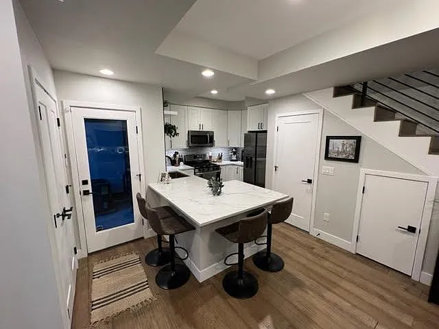 Kitchen and back door