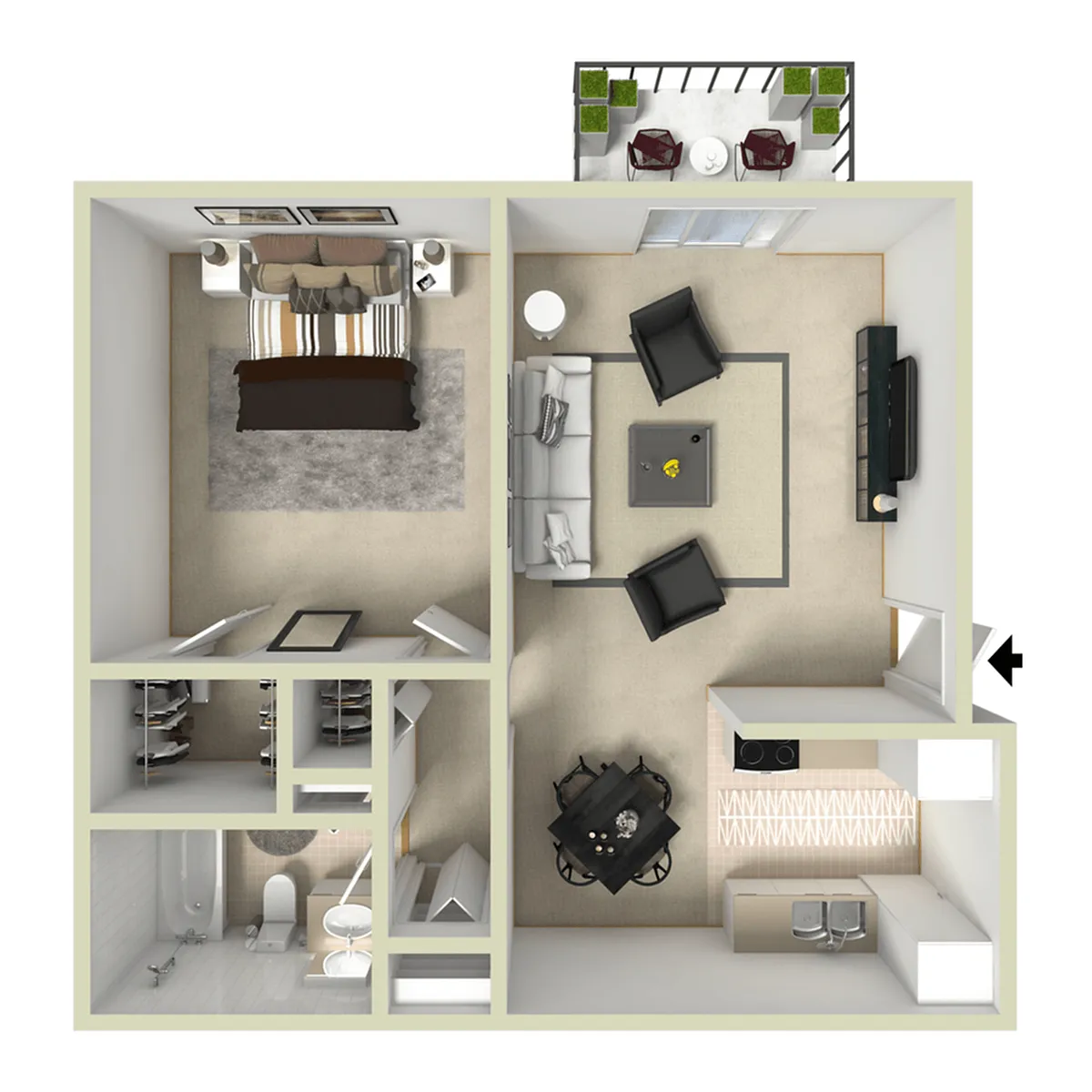 Floor plan Opal - Renovated