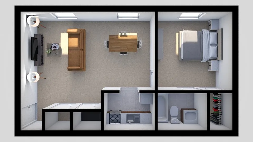 Floor plan 1 Bedroom Junior
