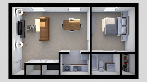 Floor plan 1 Bedroom Junior