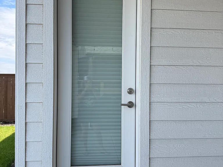 Door from master to back patio