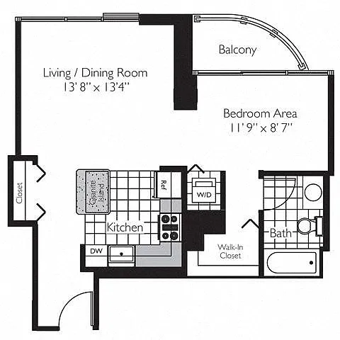 Floor plan CONVERTIBLE 09 - THE SHOREHAM