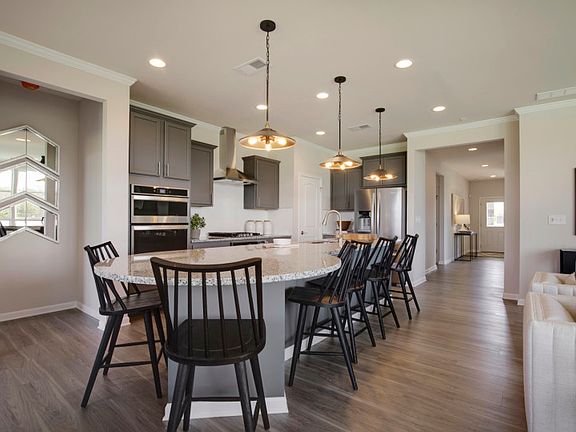 Large kitchen and gathering room