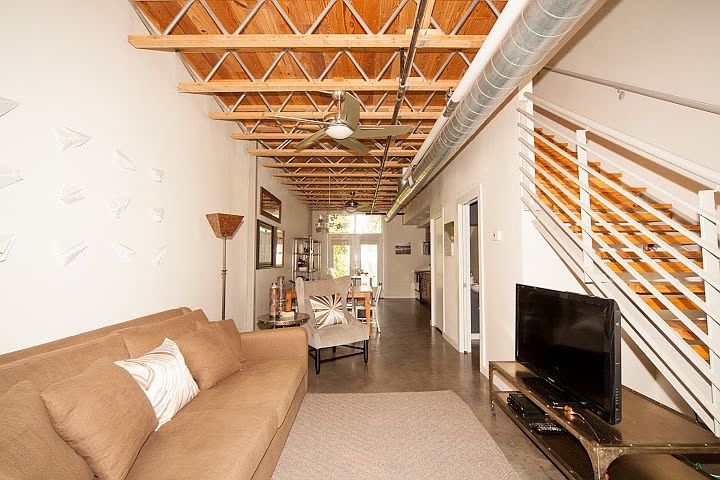 View from front door to back door