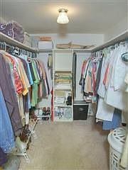 Spacious Walk-in master closet