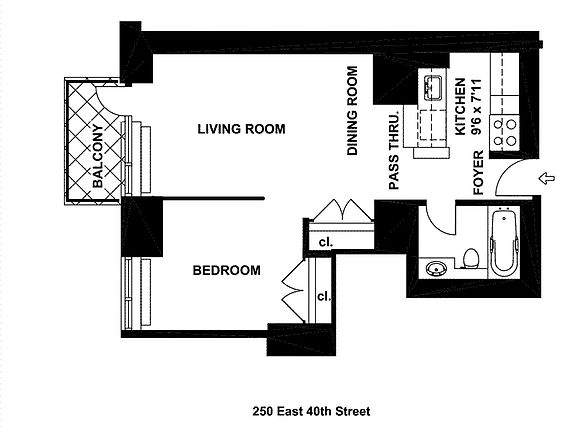 2nd image of 250 E 40th St APT 14D
