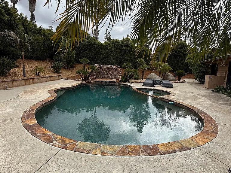 Pool, Spa, Waterfall