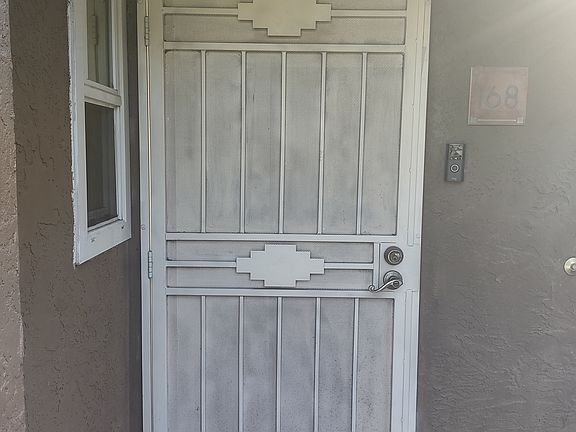 Front security screen door