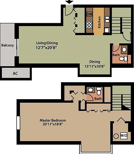 Floor plan The Cottage Hill - Penthouse