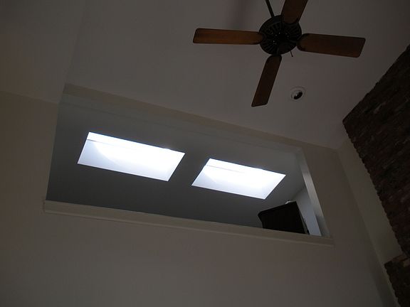 View from living room to the loft