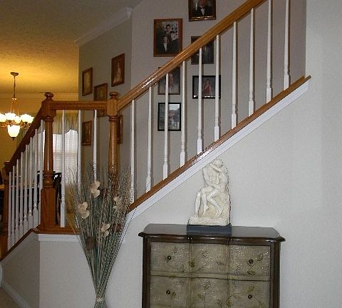 Entry way with tiled floor
