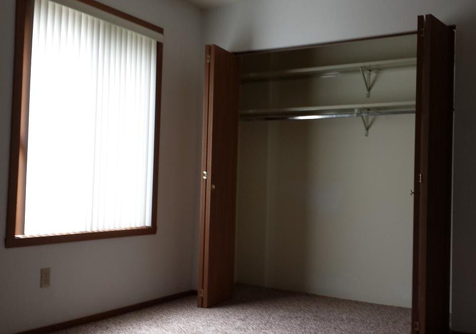 Large closets w/2 shelves