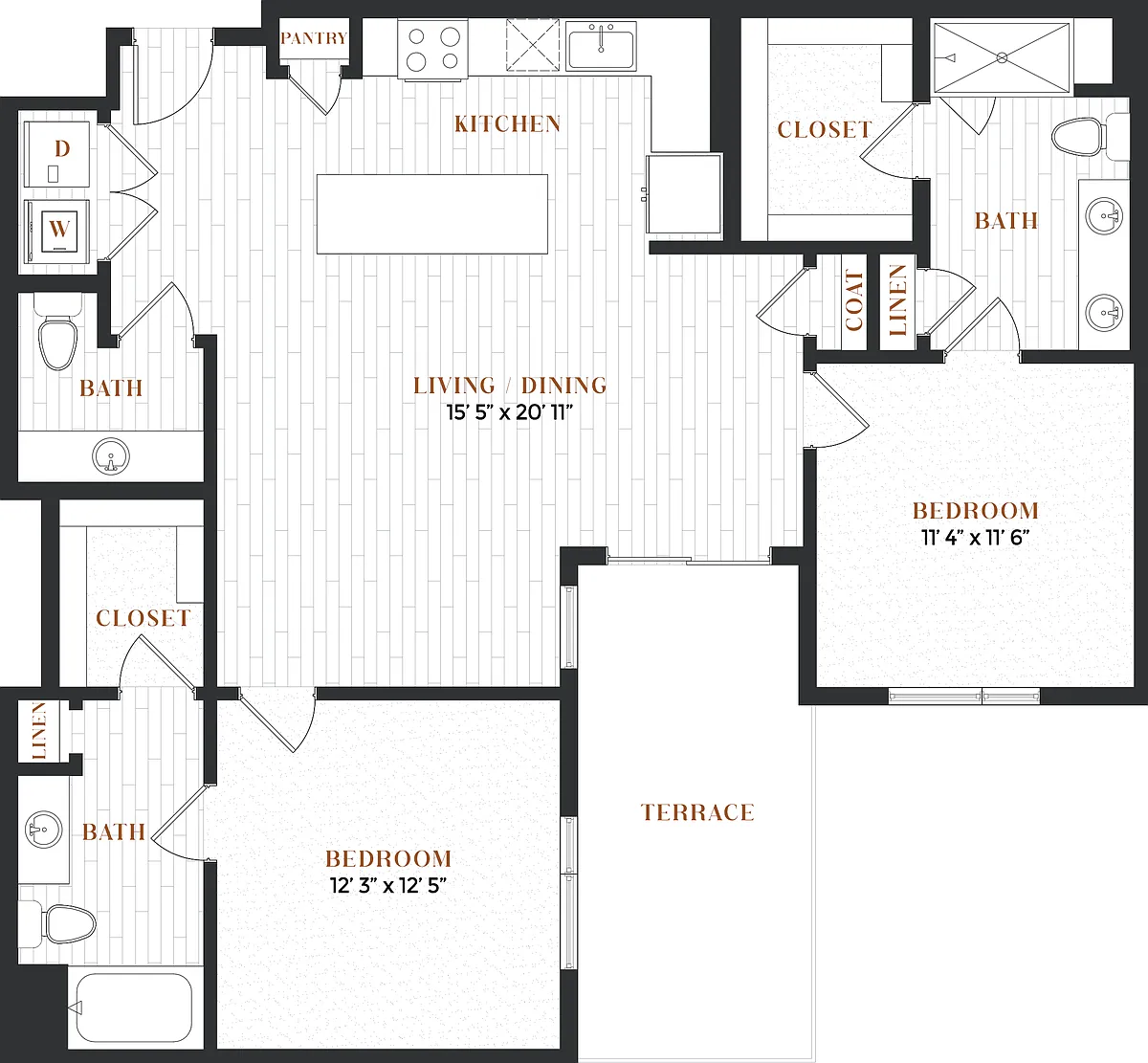 Floor plan 2C Alt2