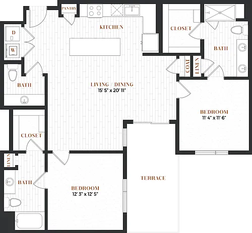 Floor plan 2C Alt2