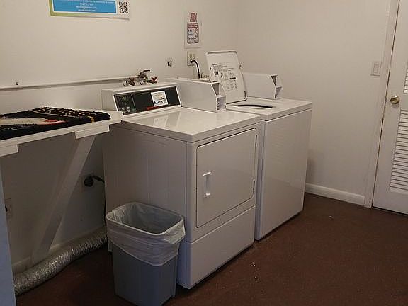 Laundry room next door..