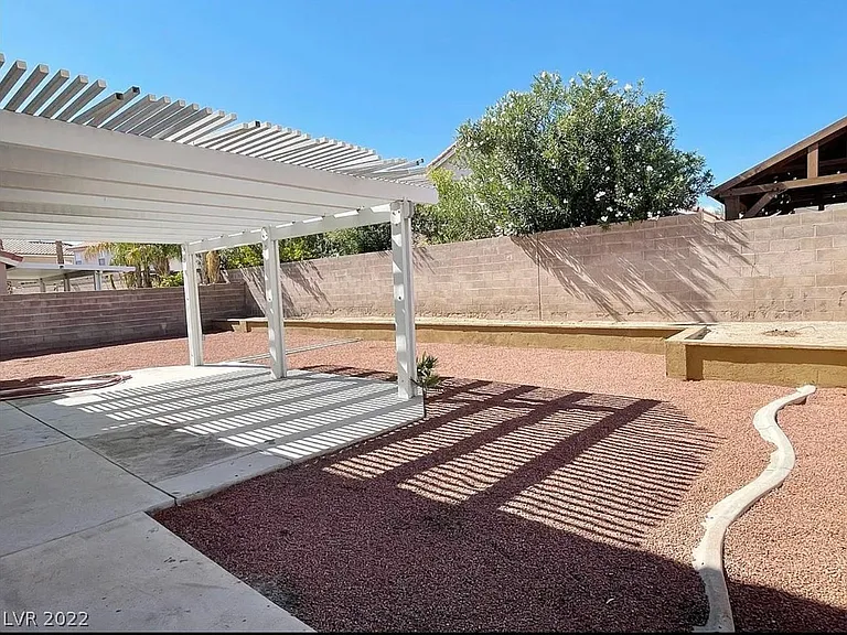 Low maintenance backyard