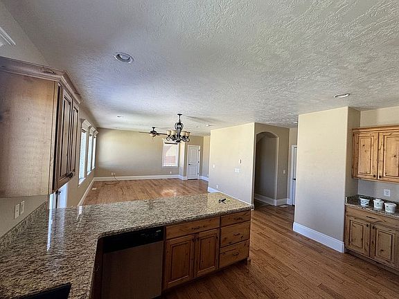 Kitchen and living room view