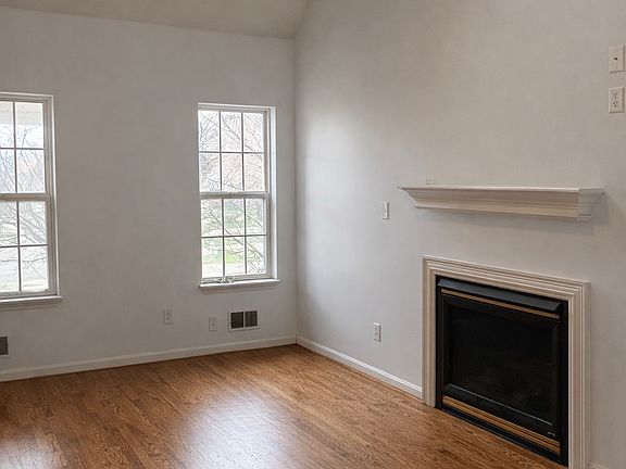 gas fireplace in living room