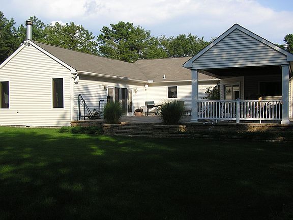 rear patio with covered area