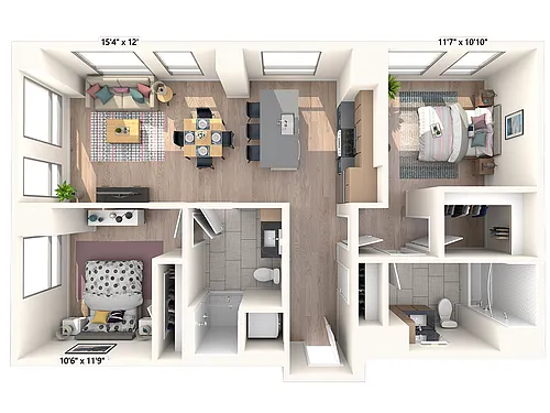 Floor plan T-D1