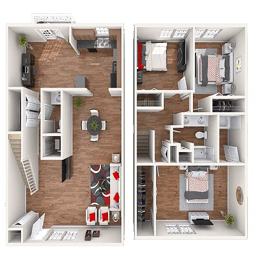Floor plan The Belmont Townhome