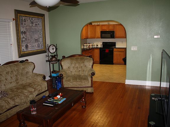 Living room view from front door