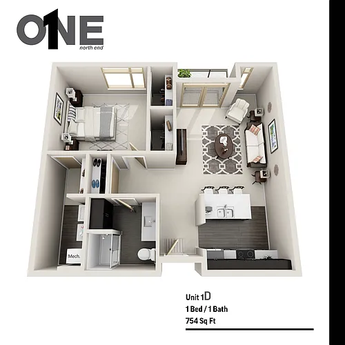 Floor plan 1D