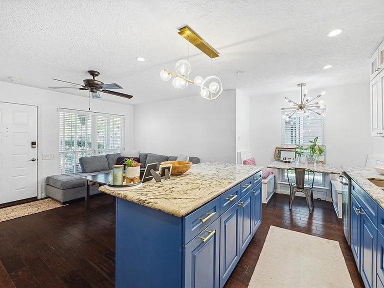 Another view of the living dining area from the kitchen.