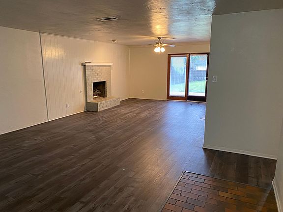 Living room with mud entrance area