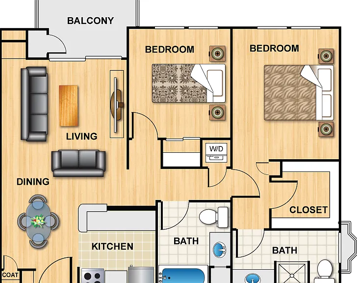 Plan D Floorplan Diagram