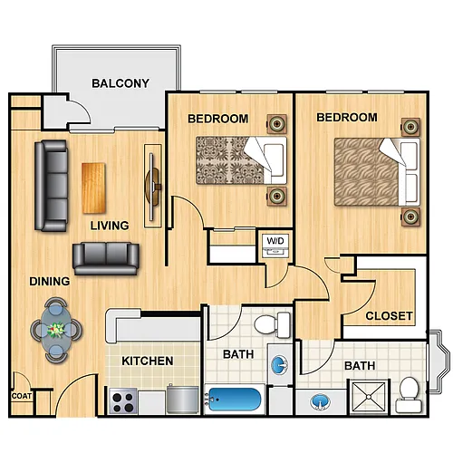 Floor plan Plan D