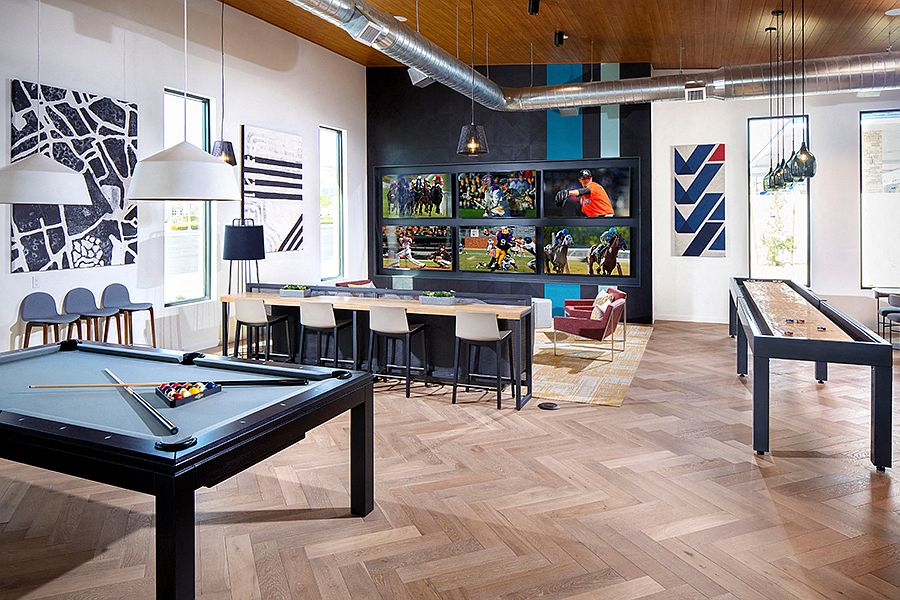 Catch multiple games and even play a few in our game room