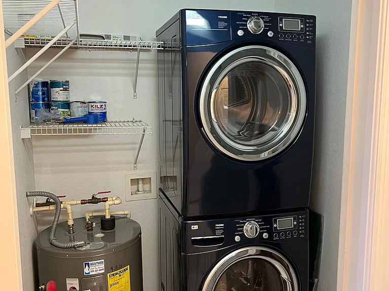 Washer/Dryer laundry room/storage